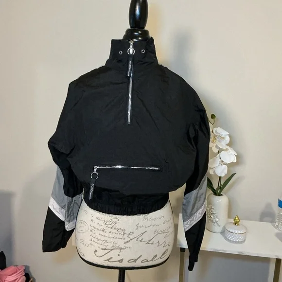 BCBGeneration Black and Gray Women's Jacket - Picture 1 of 6